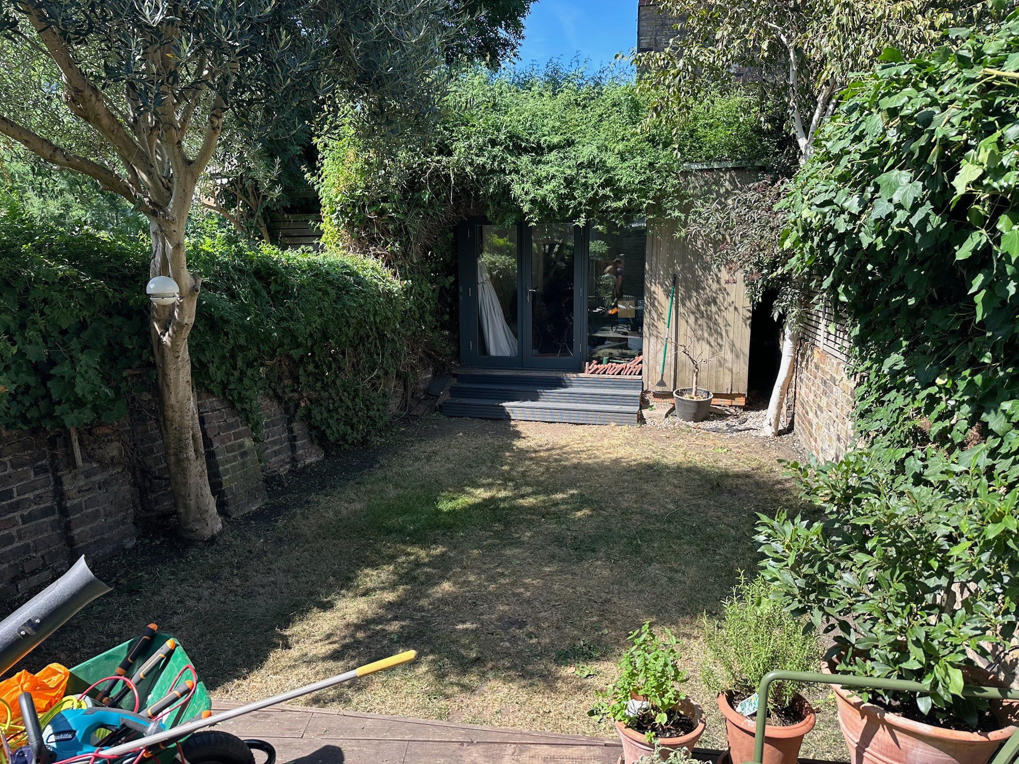 Featured project, after — the same garden restored to regular care